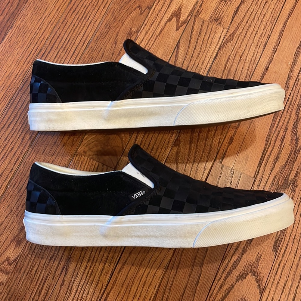 Vans men’s checkerboard slip on shoes